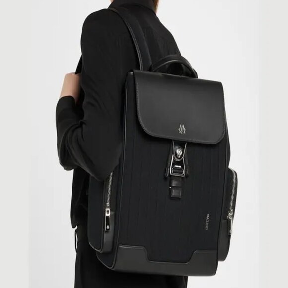 The Rimowa Never Still Flap Leather Ribbed BackPack Unisex Laptop Pockets - Picture 2 of 14